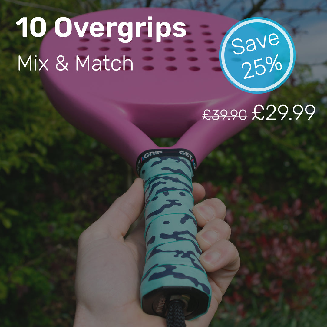 10 Padel Grips - Mix & Match - UK