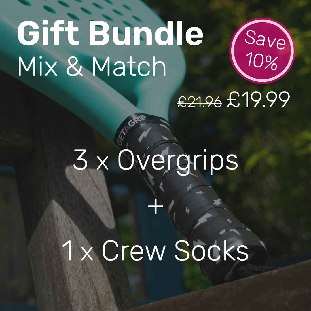 3 x Overgrips + 1 x Socks (Mix & Match) - Padel - UK
