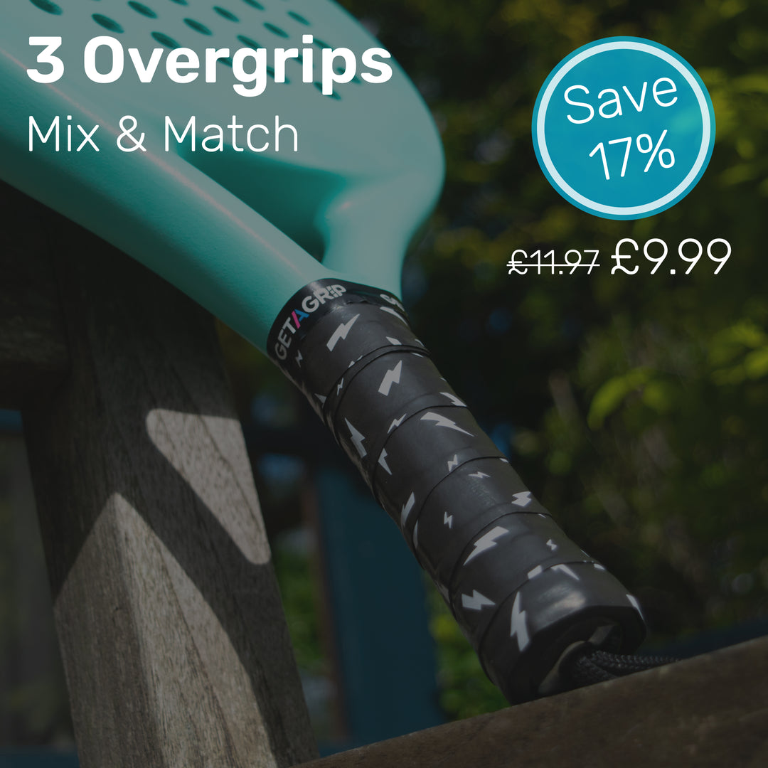 3 Padel Grips - Mix & Match - UK
