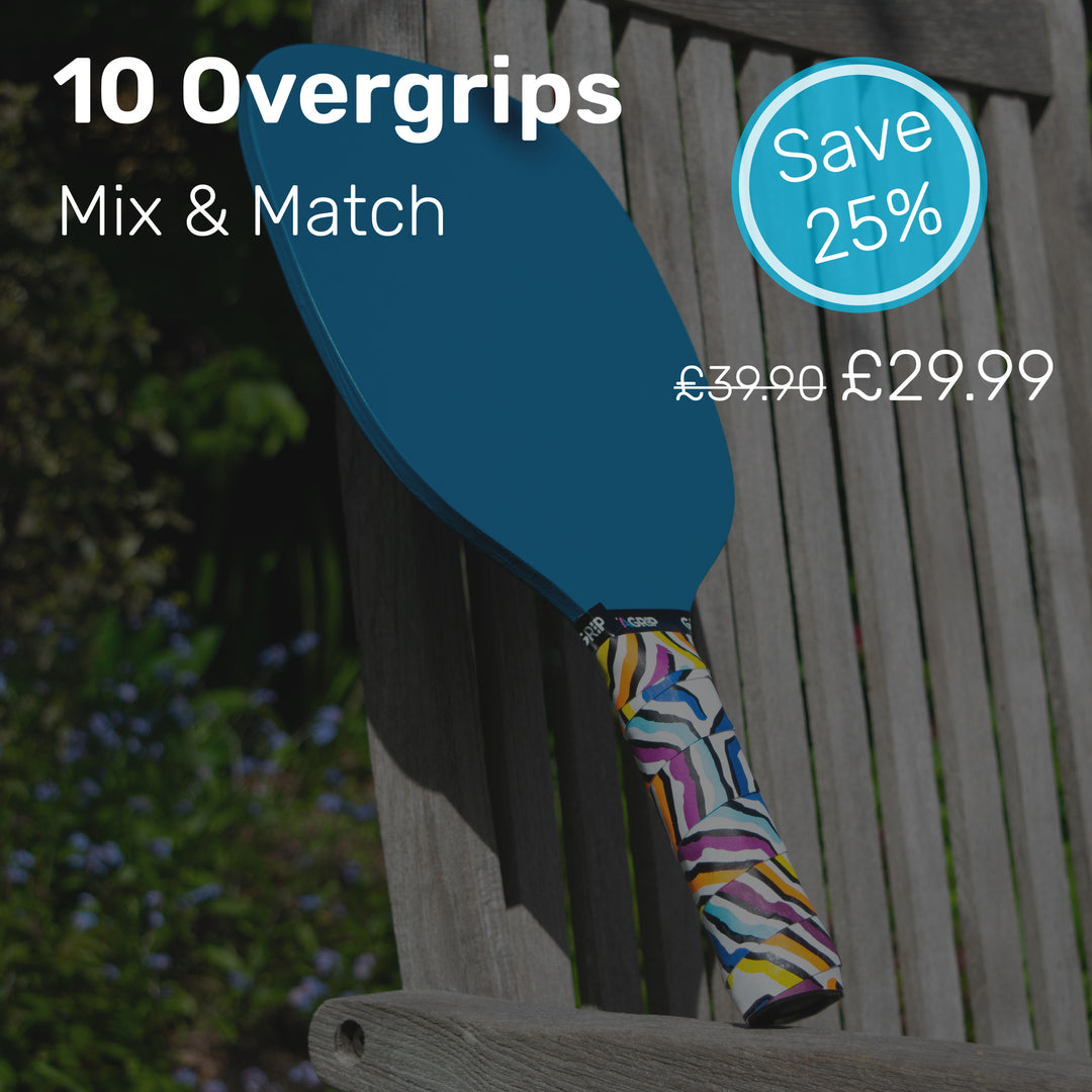 10 Pickleball Grips - Mix & Match - UK