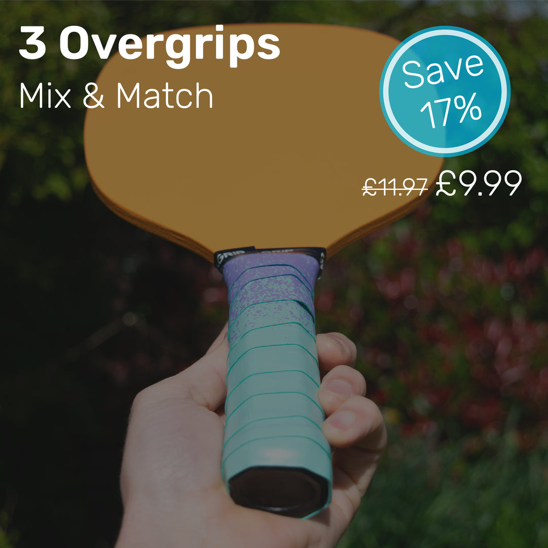 3 Pickleball Grips - Mix & Match - SAVE 17% - UK
