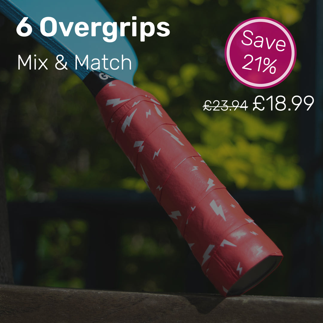 6 Pickleball Grips - Mix & Match - UK