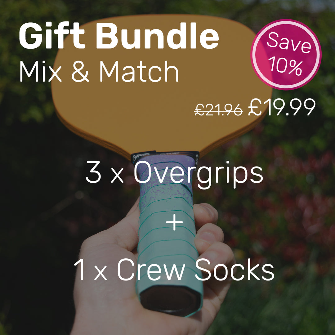 3 x Overgrips + 1 x Socks (Mix & Match) - Pickleball - UK