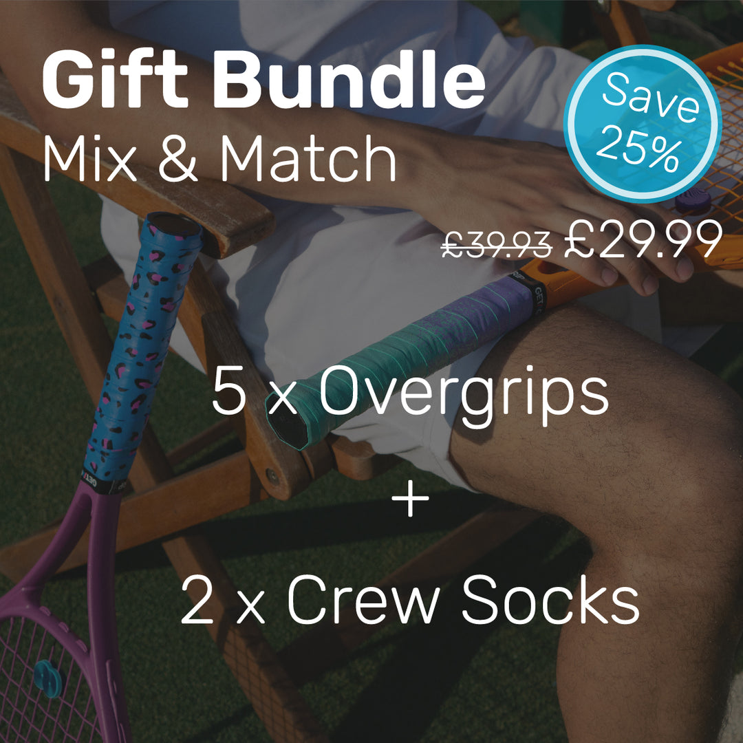 5 x Overgrips + 2 x Socks (Mix & Match) - UK