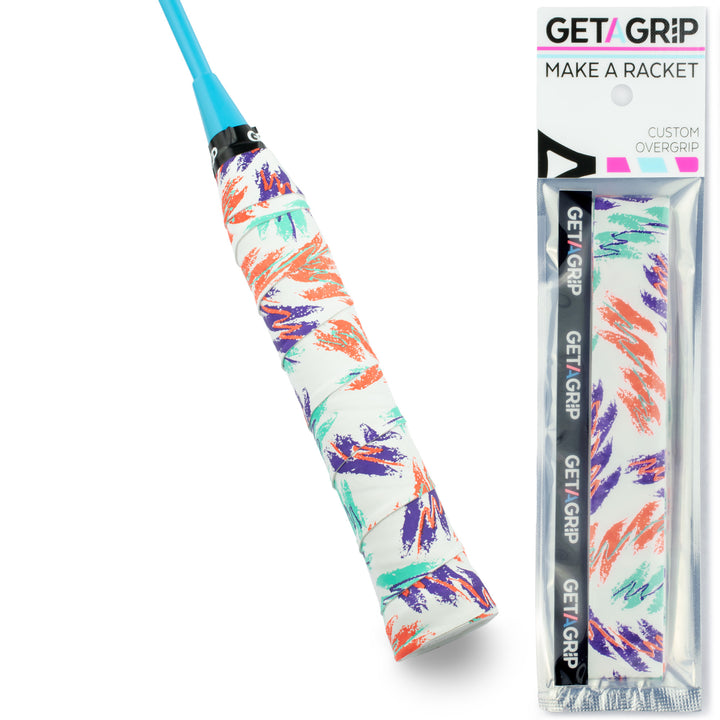 Baseline - Badminton Overgrip, white and multicolour