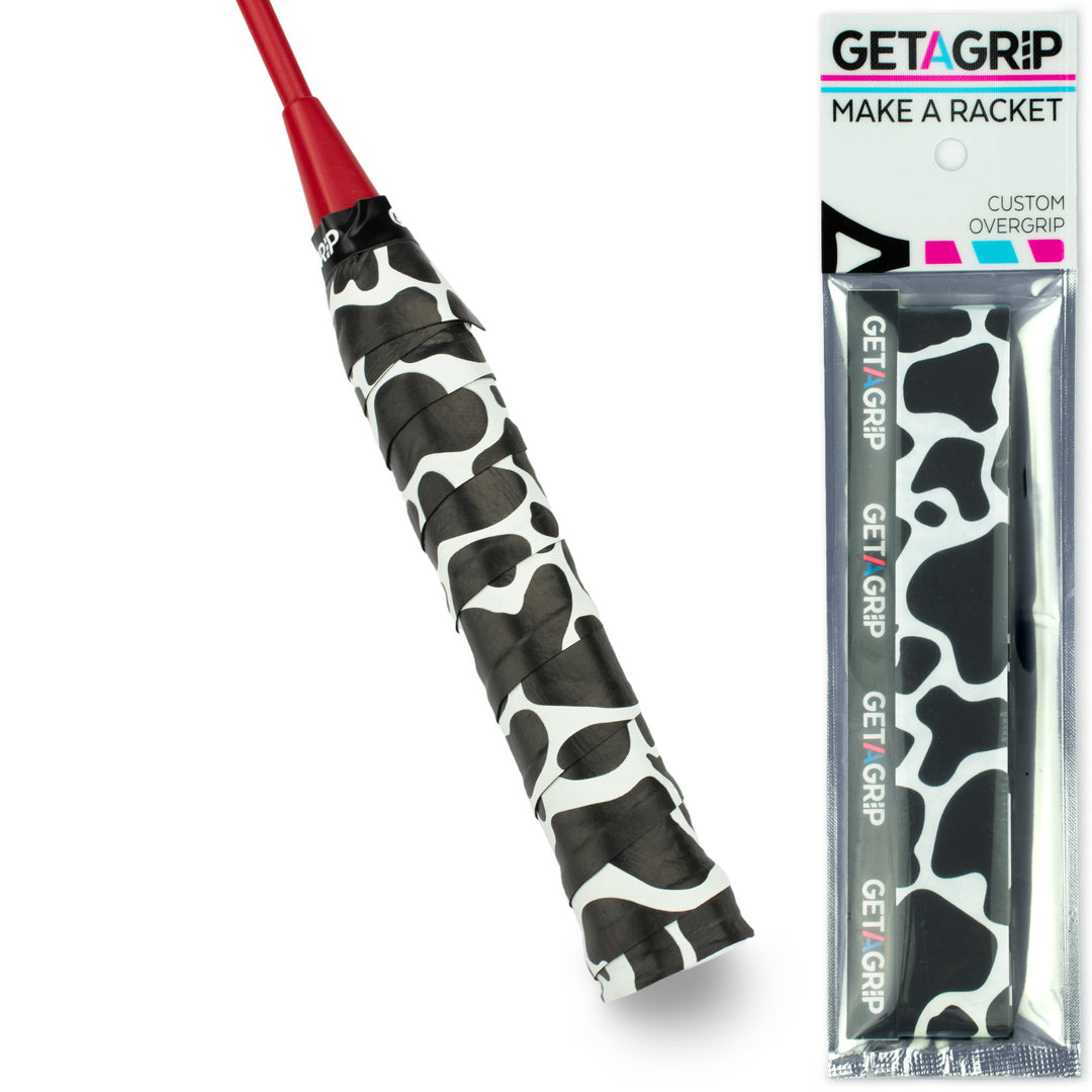 Cow-A-Bunga - Badminton Overgrip, white and black
