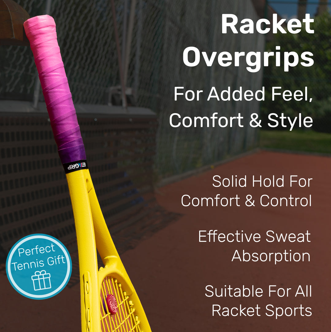 Tacky Racket Grip Tennis Overgrip – Cascade – Tacky Feel Racket Grip – Get A Grip Club