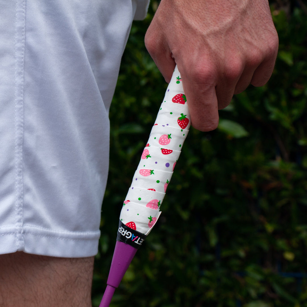 Strawberries & Cream Badminton Racquet Grip