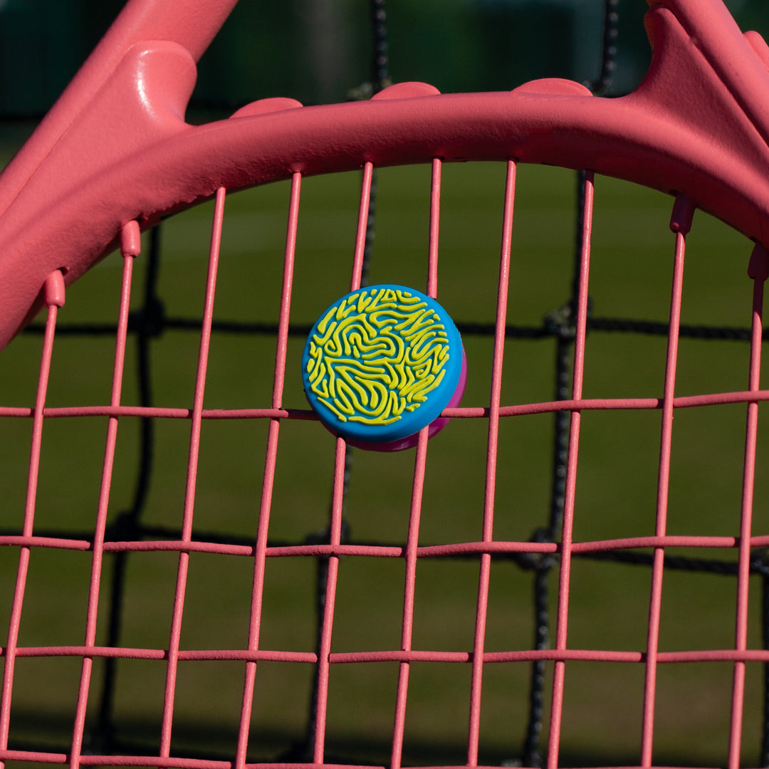 Tennis Dampener - Vibration Control - Fun Colourful Design - Get A Grip Get A Grip Club Tennis Dampener - Vibration Control - Fun Colourful Design - Get A Grip Get A Grip Club
