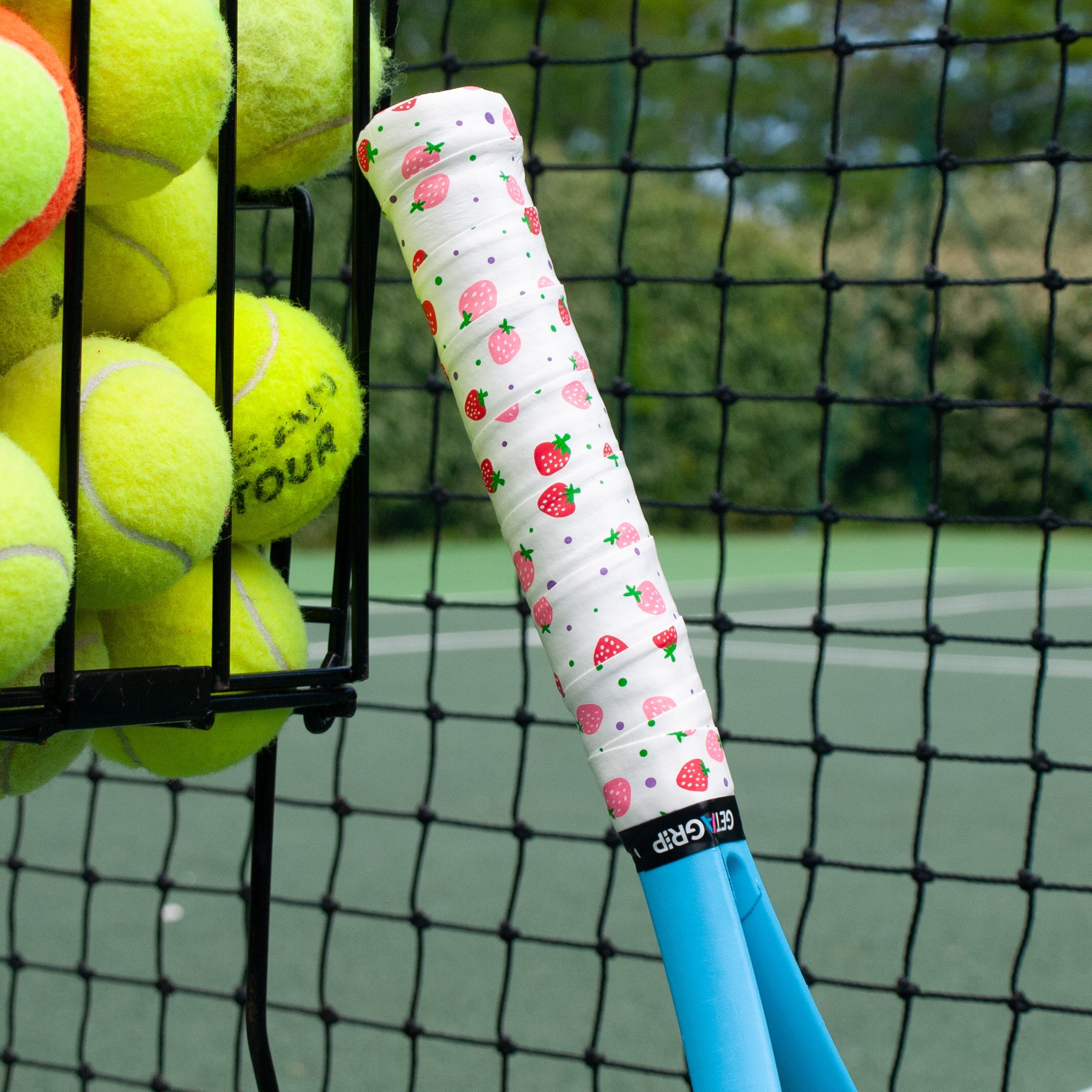 Strawberries & Cream Tennis Racquet Grip